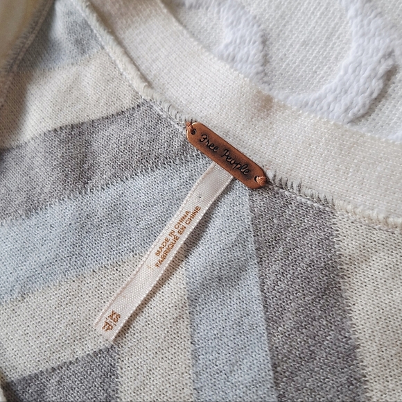 Free People Y2K Wool Henley Babydoll Top Xsmall XS - Picture 6 of 12